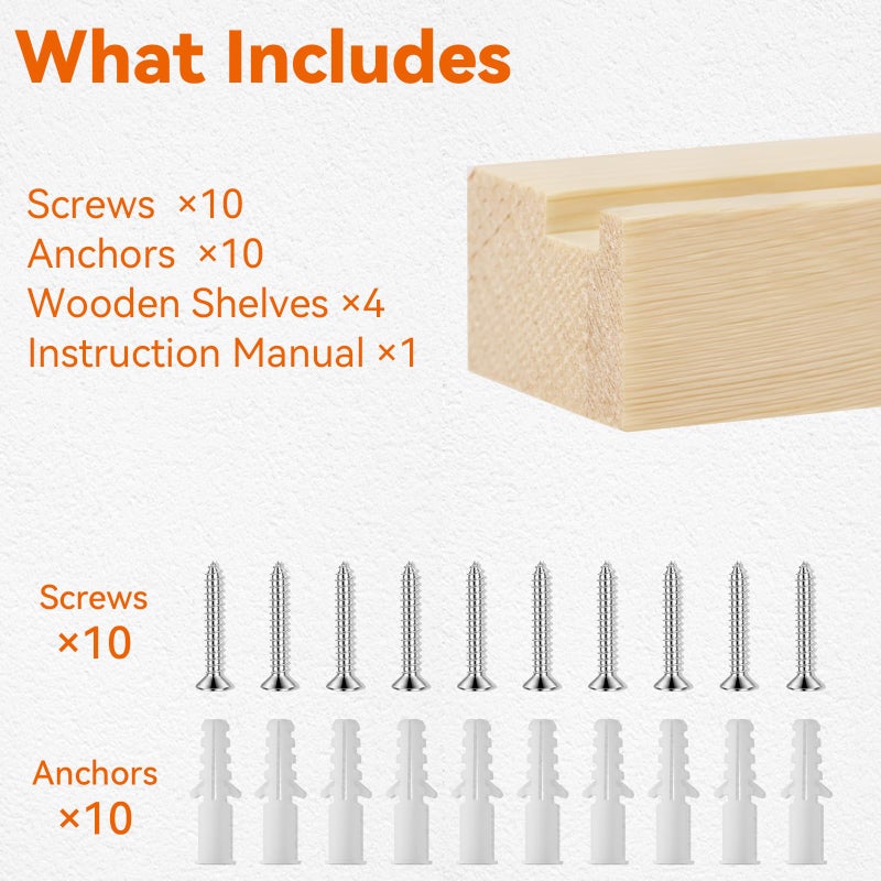 Famaster Sports Card Display Shelf for Wall, Holds 20 Trading Cards, 4PCS Wooden Card Holder for Baseball, Football, Basketball, and Graded Card Collection, Natural - Image 5