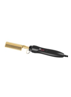 Hot Comb Hair Straightener Heat Pressing Combs Brush for Women Men Electric Ceramic Hair Straightening Comb for Natural Hair Beard with Adjustable Heat-Settings