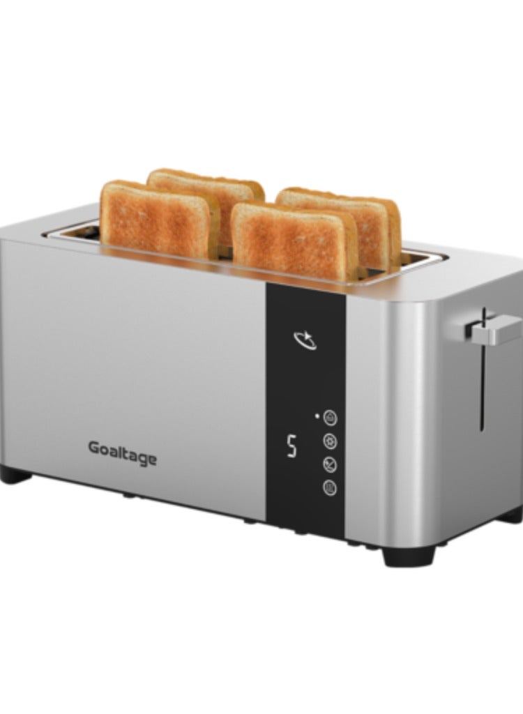 Goaltage Goaltage TST01 GoldenEdge Toaster with Multiple Functions, Smart Display, Adjustable Browning Control, Two Long Slots, Cable Storage and Easy Maintenance Functionality  - Image 2