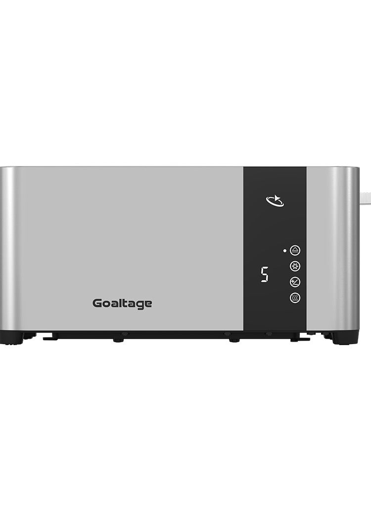 Goaltage Goaltage TST01 GoldenEdge Toaster with Multiple Functions, Smart Display, Adjustable Browning Control, Two Long Slots, Cable Storage and Easy Maintenance Functionality  - Image 1