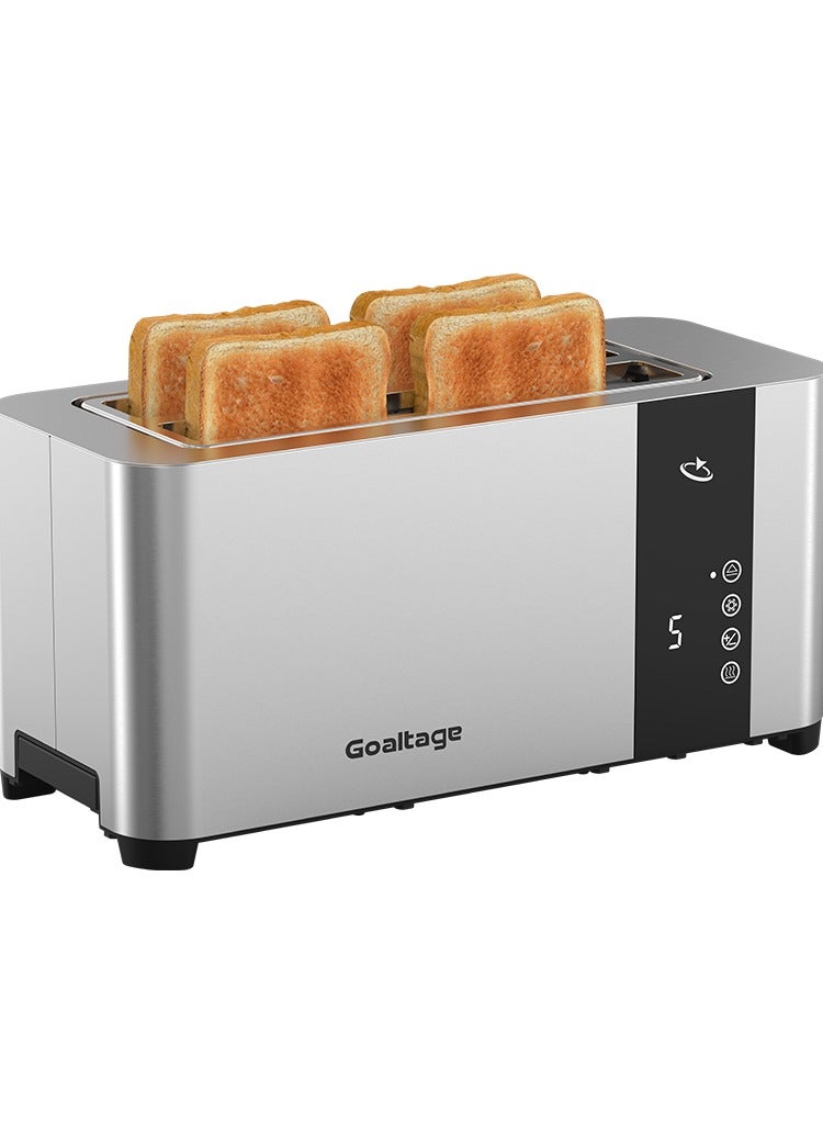 Goaltage Goaltage TST01 GoldenEdge Toaster with Multiple Functions, Smart Display, Adjustable Browning Control, Two Long Slots, Cable Storage and Easy Maintenance Functionality  - Image 5