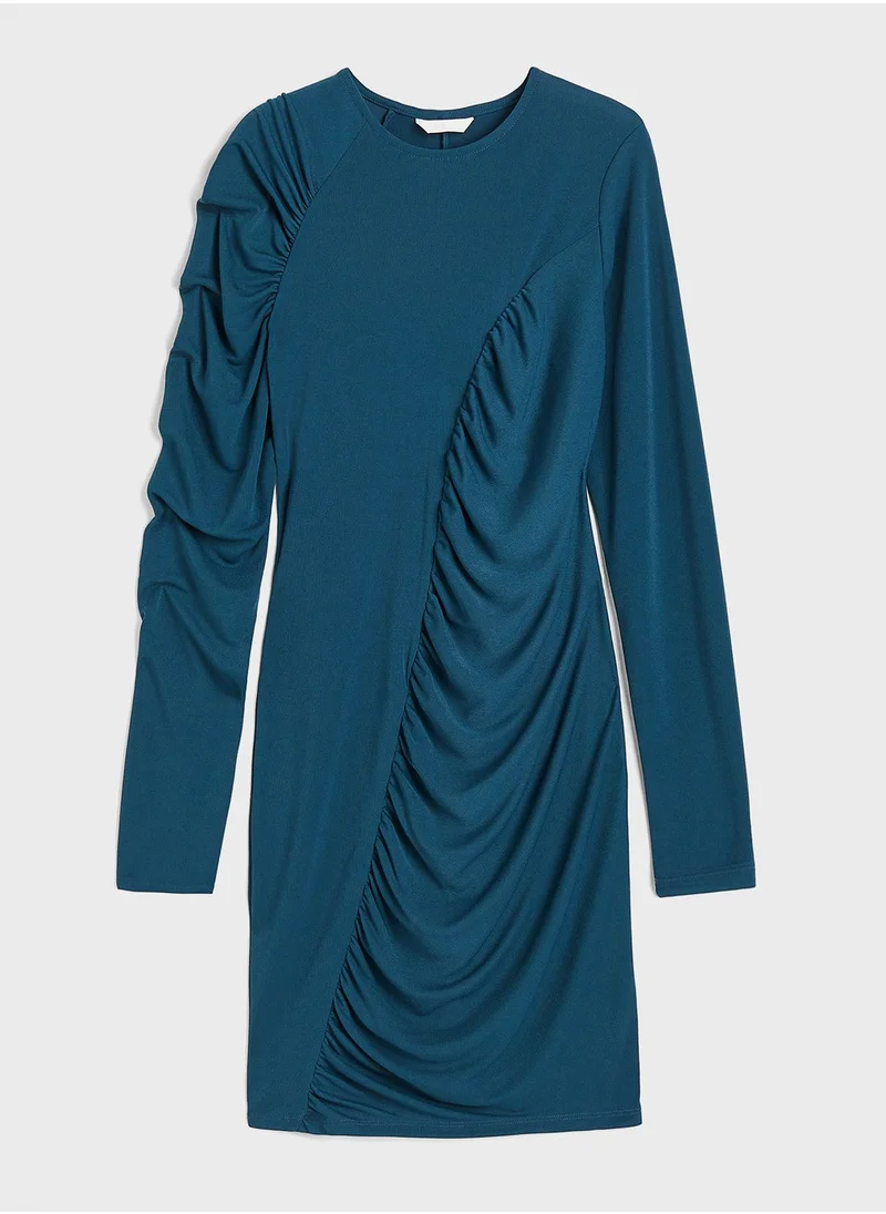 H&M Draped Knitted Dress