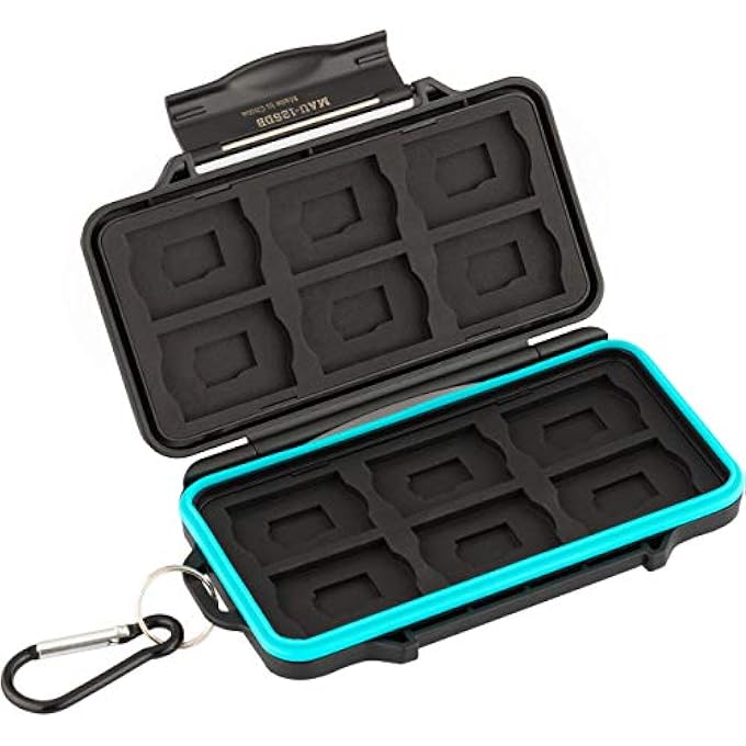RUGGARD LEDA MEMORY CARD CASE FOR SD & MICROSD CARDS (BLACK) - Image 1