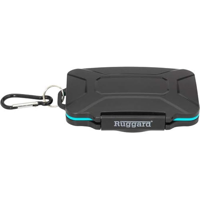 RUGGARD LEDA MEMORY CARD CASE FOR SD & MICROSD CARDS (BLACK) - Image 3