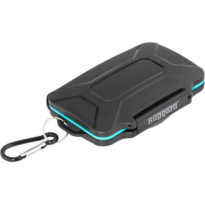 RUGGARD LEDA MEMORY CARD CASE FOR SD & MICROSD CARDS (BLACK) - Image 2