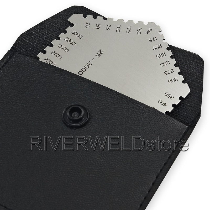 RIVERWELD Hexagonal Wet Film Comb Thickness Gauge Card 25-3000 um Measurement Thickness for Paint and Coating Gulf mainstream practical design - Image 5