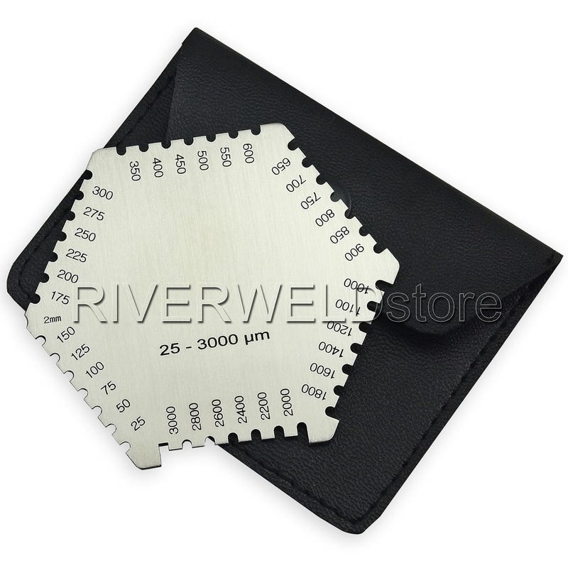 RIVERWELD Hexagonal Wet Film Comb Thickness Gauge Card 25-3000 um Measurement Thickness for Paint and Coating Gulf mainstream practical design - Image 4