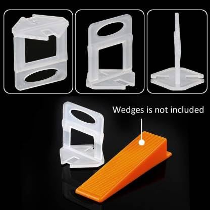 FLAMINGO ENTERPRISE FLAMINGO ENTERPRISE Tiles Leveling Clips 2mm 100 Pieces Lever Tool 4 cm  - Image 2