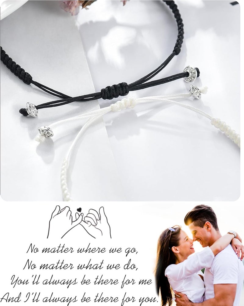 Jeka Matching Bracelets for Couples Distance Promise Boyfriend Girlfriend Bf Gf Pulseras para Parejas - Image 5