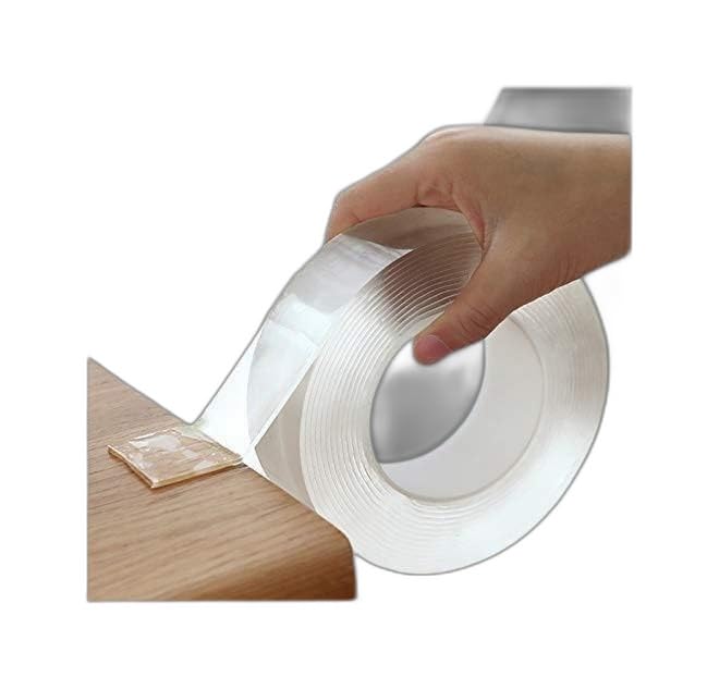 double sided tape Adhesive Silicone Tape Heavy Duty Heat Resistant Multi-Functional Removable Washable Reusable Anti-Slip Tape (2 mm 3 Meter)|design - 94 Double-Sided Tape