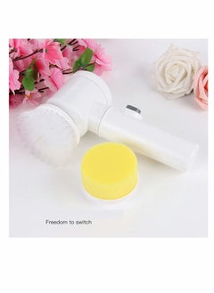 KASTWAVE Electric Spin Scrubber, Household Cleaning Tool, Portable Spin Scrubber,for B【 Standard 】6.89x2.9x10.2 inches and weighs 0.82 pounds.Material: ABS.athroom/Wall/Tile Floor/Bathtub/Baseboard/Toilet/Kitc  - Image 3