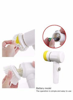 KASTWAVE Electric Spin Scrubber, Household Cleaning Tool, Portable Spin Scrubber,for B【 Standard 】6.89x2.9x10.2 inches and weighs 0.82 pounds.Material: ABS.athroom/Wall/Tile Floor/Bathtub/Baseboard/Toilet/Kitc  - Image 5