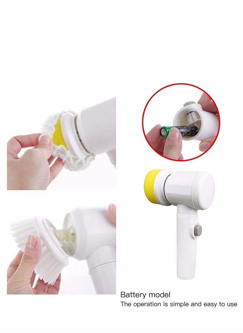 KASTWAVE Electric Spin Scrubber, Household Cleaning Tool, Portable Spin Scrubber,for B【 Standard 】6.89x2.9x10.2 inches and weighs 0.82 pounds.Material: ABS.athroom/Wall/Tile Floor/Bathtub/Baseboard/Toilet/Kitc  - Image 5