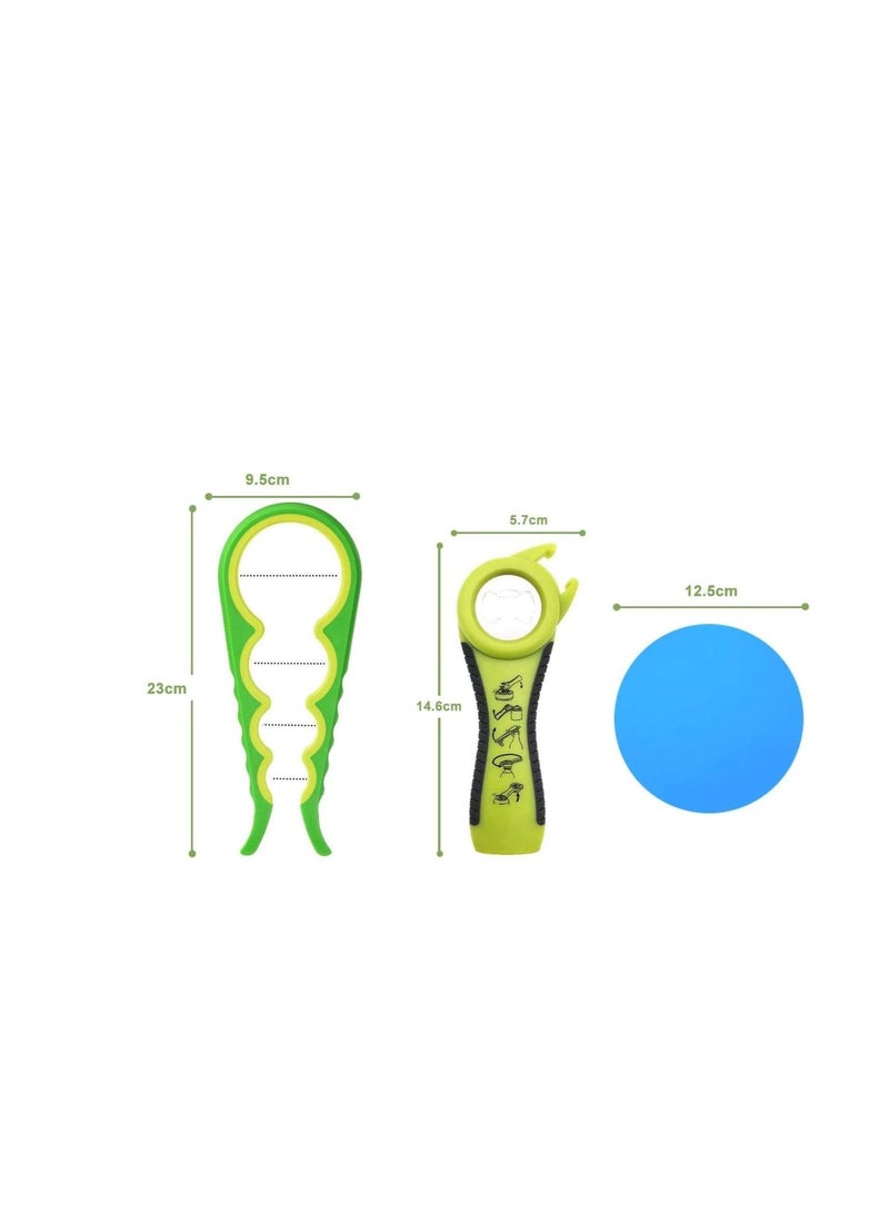SYOSI Jar Opener, Bottle Opener Non Slip Can Opener to Remove Stubborn Lids, Caps and Bottles Multi Kitchen Gadgets Designed for Weak Hands,Arthritis,Seniors,Elderly - Image 5