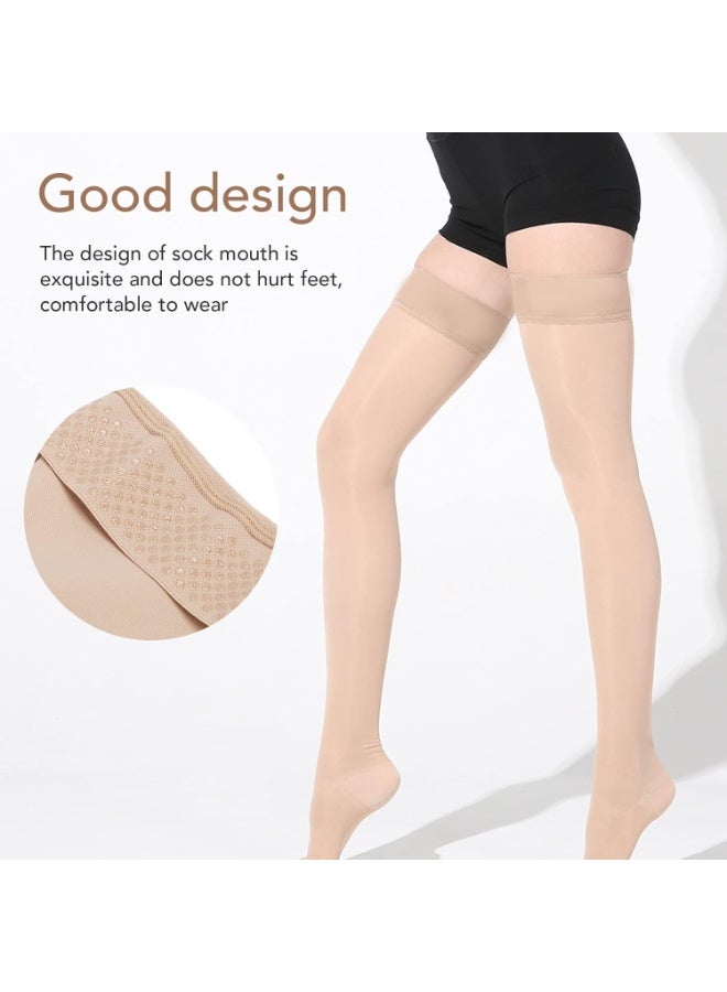 جوارب ضاغطة طبية (فوق الركبة) – دعم متكامل للساق بتقنية الضغط المتدرج – جوارب مثالية للتعافي والوقاية من الدوالي وإجهاد الساقين. - Image 4