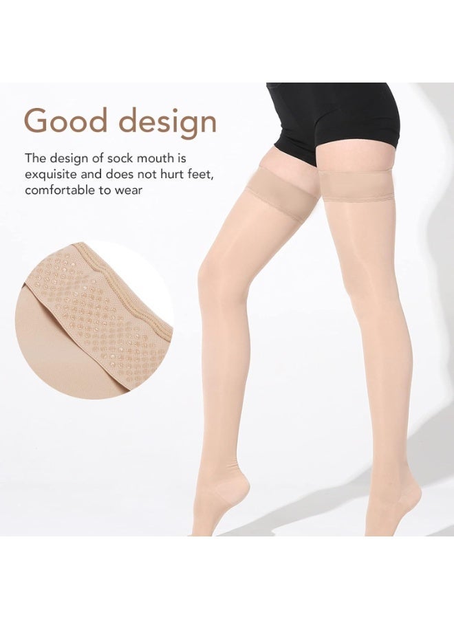 Varicose vein support stockings - Over-the-knee medical compression stockings - High-performance graduated compression for leg fatigue, swelling, and circulation support - 1 pair - Image 5