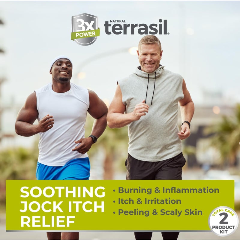 terrasil Jock Itch Antifungal Cream Extra Strength + Antifungal Soap 2-Product Care Kit with Clinically Proven Clotrimazole for Effective Jock Itch Treatment & Relief (.5oz Tube + 75g bar) - Image 2