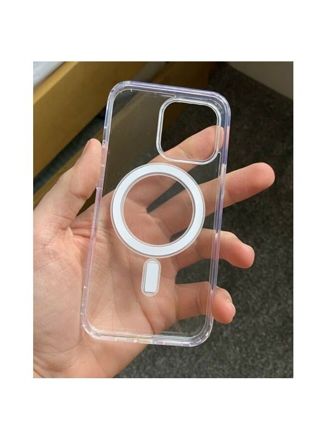 ten.tech Ten tech Magnetic Clear Case Designed for iPhone 11 pro– Compatible with MagSafe Charger, Support Magnetic Car Mount Wireless Charging, Soft Press Buttons Scratch Resistant – ten tech - Image 4