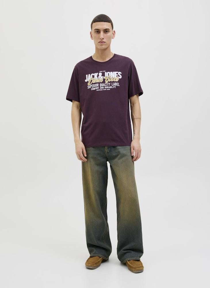 JACK & JONES Graphic Crew Neck Regular Fit T-Shirt - Image 1