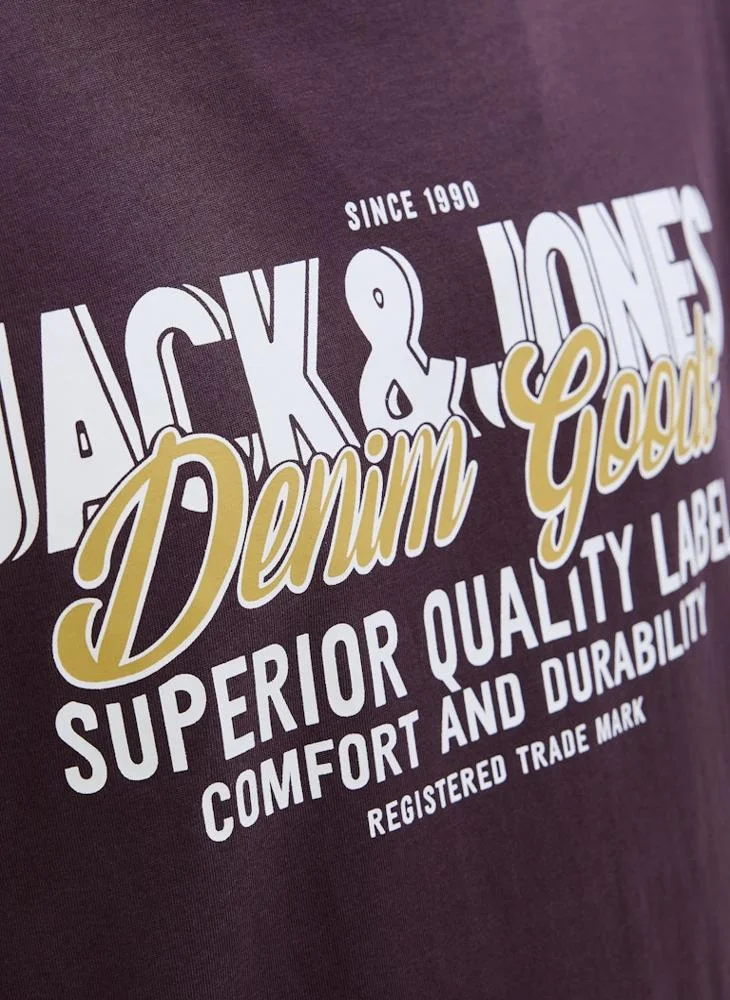 JACK & JONES Graphic Crew Neck Regular Fit T-Shirt