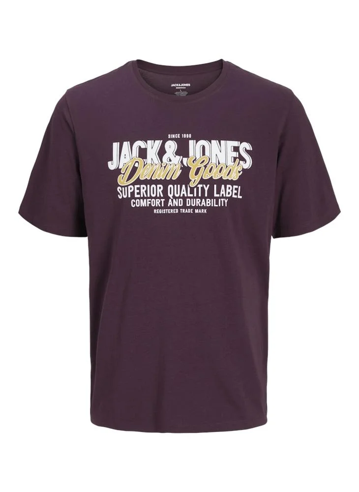 JACK & JONES Graphic Crew Neck Regular Fit T-Shirt