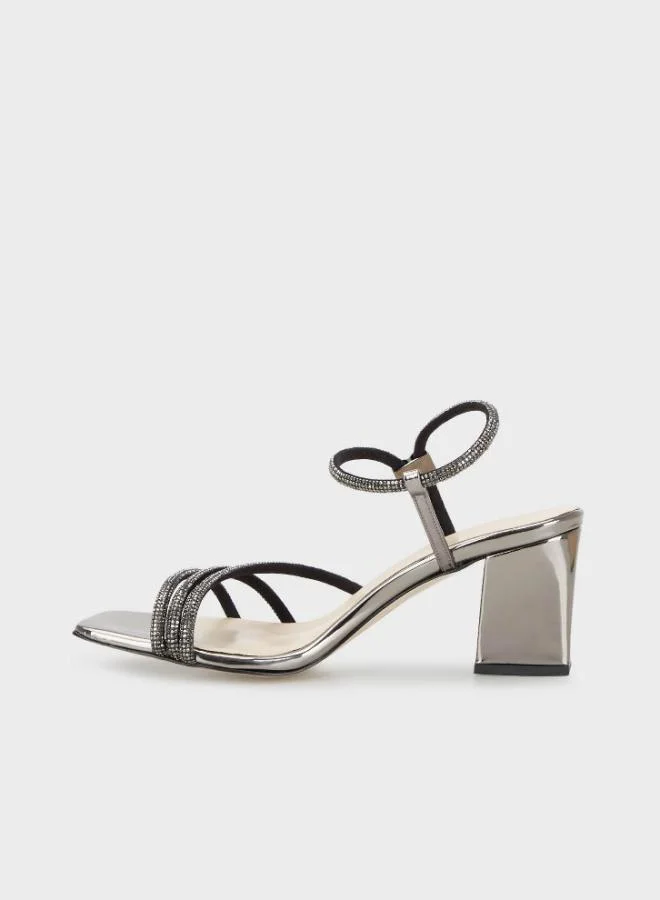 Lela Lela Stoned Buckled Heeled Evening Shoes Women's SHOES 347ELLA1705