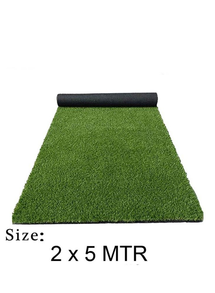 FFD Artificial Fake Grass Carpet Grass Mat Realistic & Thick Turf Lawn Rug Carpet Garden Carpet Artificial Grass Mat For Kids School Play Area Fake Grass(2X5)Meters - Image 2