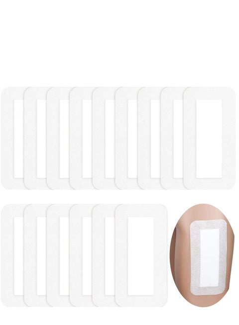20 Pieces Bordered Gauze-Island Dressing Wound Bandage Sterile Adhesive Gauze Pads Patches Post Shower Breathable Borders Individually Packed Pouches Tapes (4 x 8 Inch)