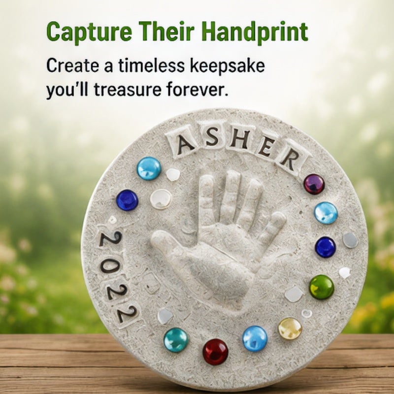 Stepping Stone Kit Complete 26-Letter Alphabet Stamp Set - Weatherproof Outdoor Durability Concrete Paver for Family Bonding - Image 3
