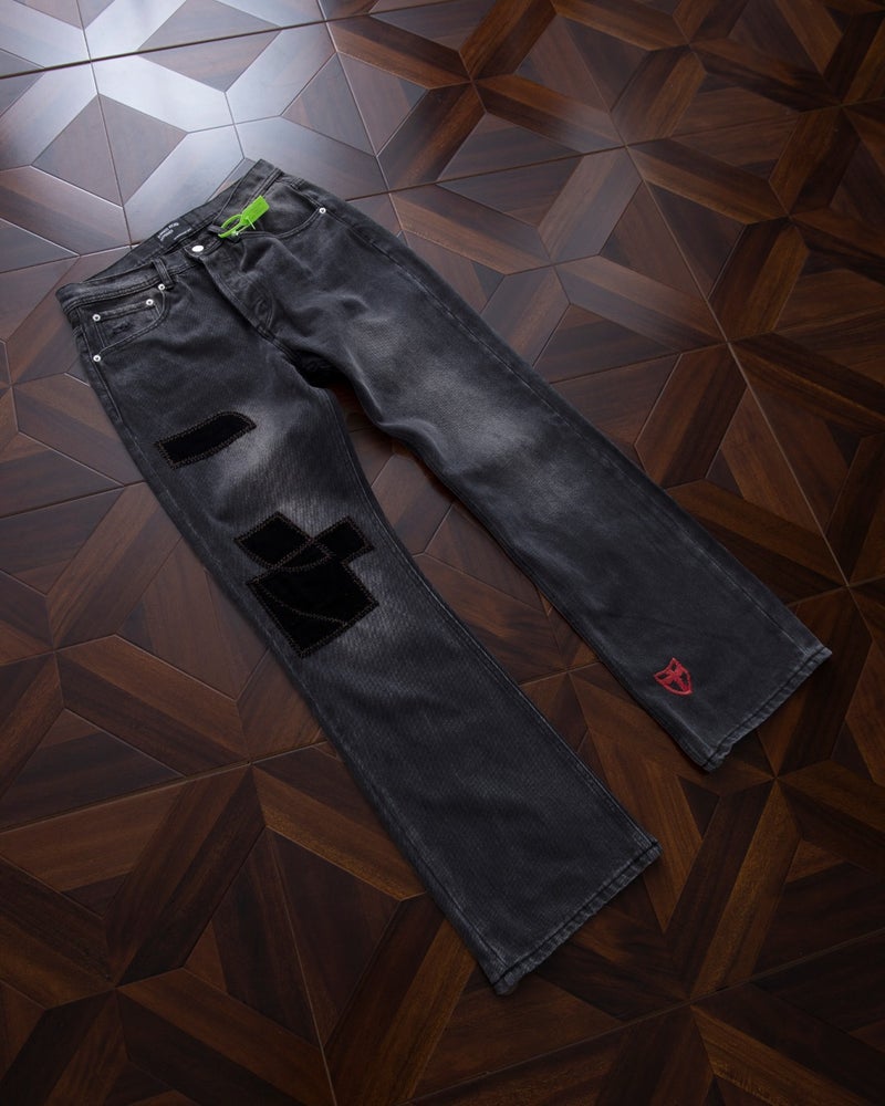 2025 Autumn New E@Rd Melancholic Rich Kid Flared Jeans Unisex Style - Image 1