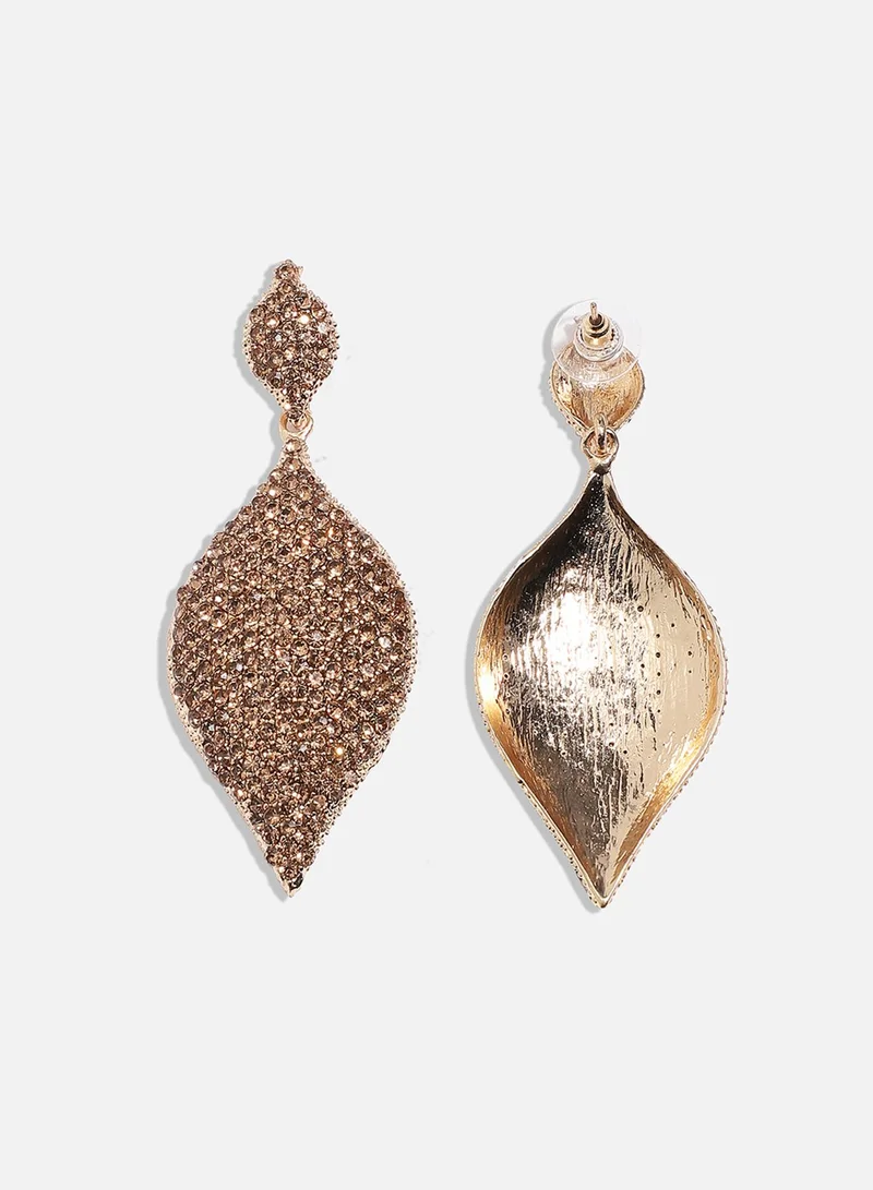 SOHI Marquise Cluster Artificial Drop Earring Jewellery