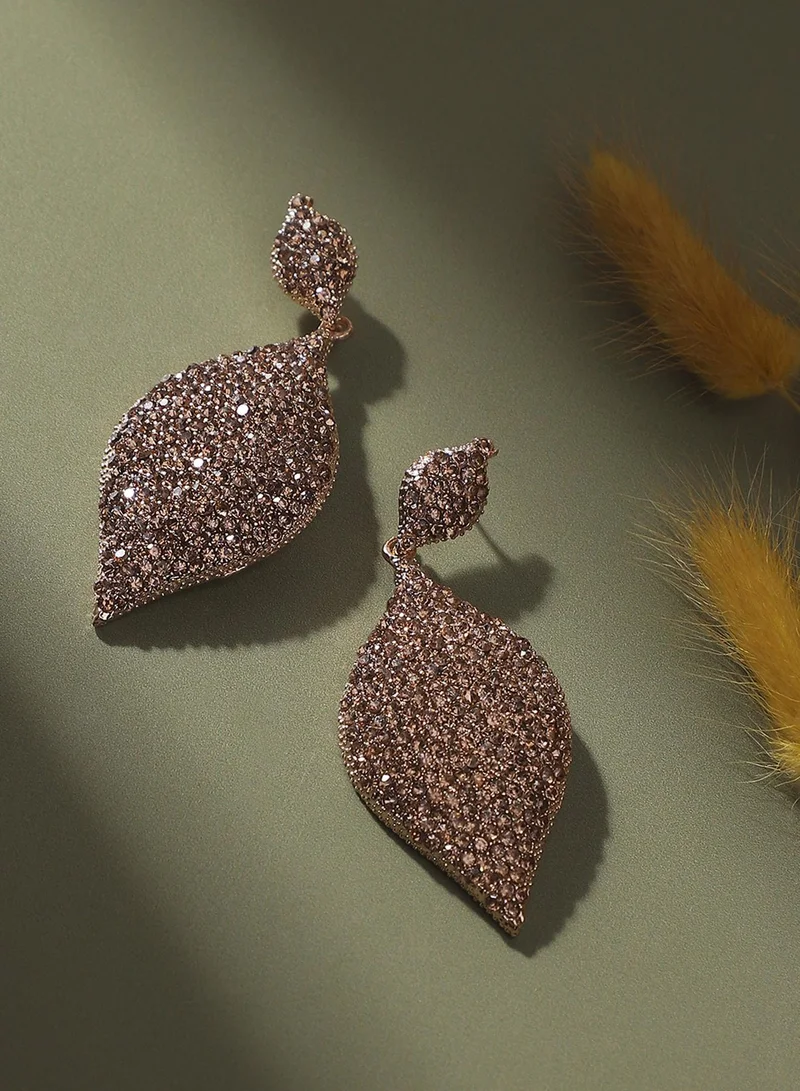 SOHI Marquise Cluster Artificial Drop Earring Jewellery