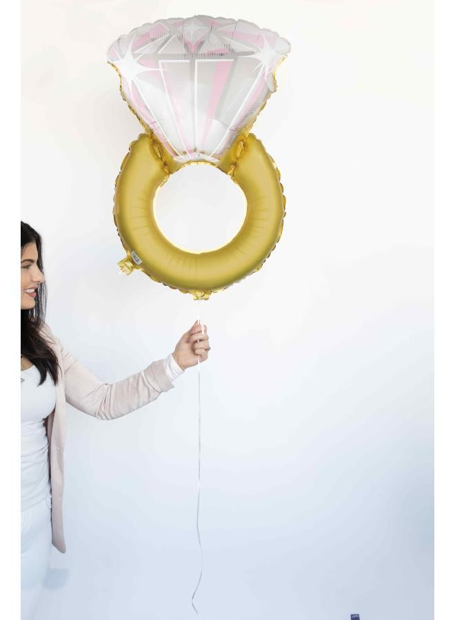 Unique Giant Diamond Ring Foil Balloon - Image 1