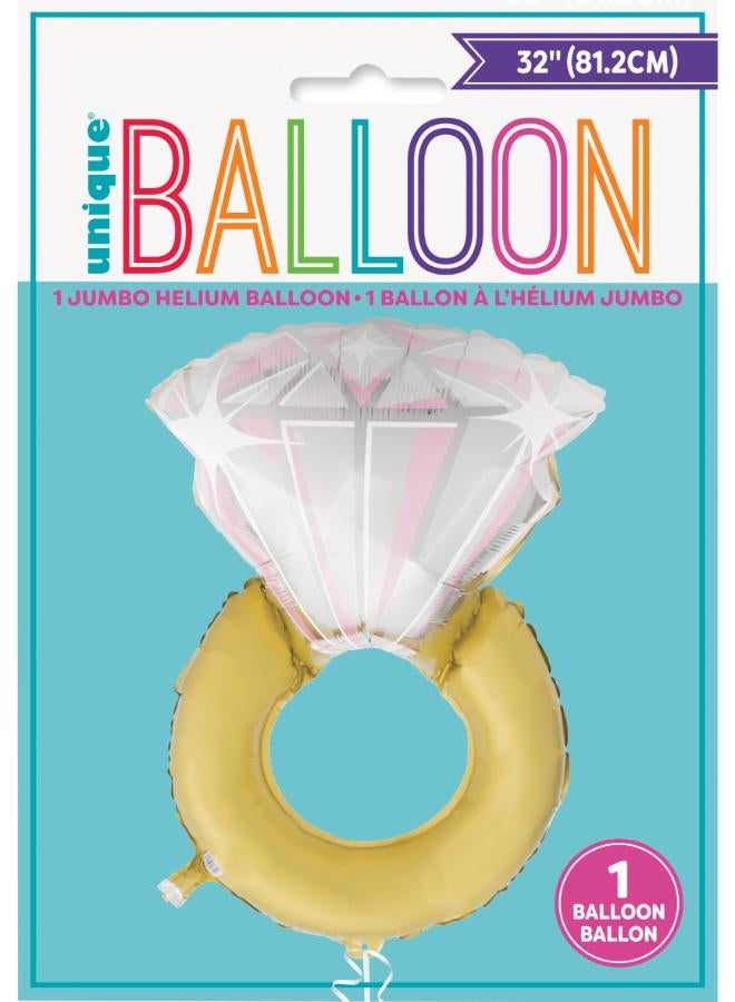 Unique Giant Diamond Ring Foil Balloon - Image 3