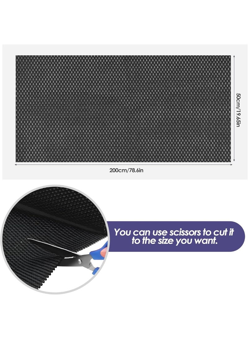 سوفام وسائد واقية من الانزلاق متعددة الأغراض، 50 سنتيمتراً ×200 سنتيمتر، وسجاد متعدد الكلور متعدد الفينيل مقاوم للانزلاق، ومواد سجاد مقاوم للانزلاق، وسائد واقية من الانزلاق، وسائد واقية من الماء، وملقطات ضد الانزلاق من أجل الرفوف، والأقراص، وأدوات المائدة - Image 4