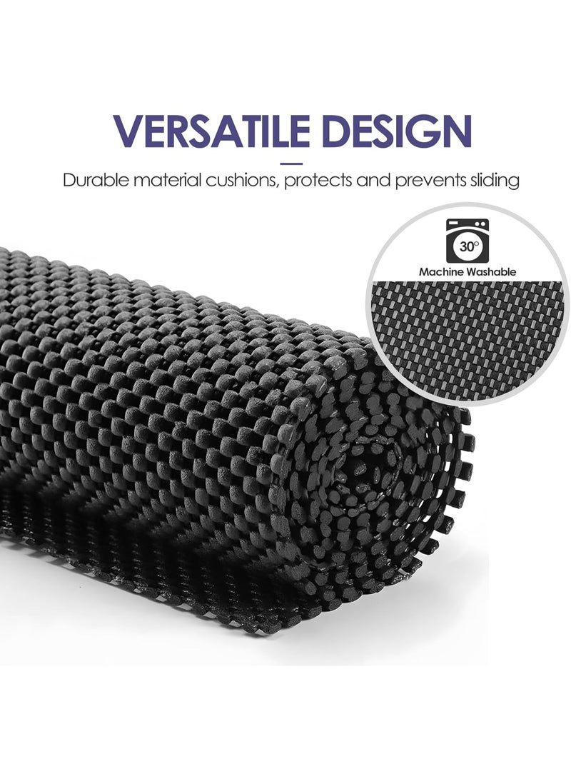 سوفام وسائد واقية من الانزلاق متعددة الأغراض، 50 سنتيمتراً ×200 سنتيمتر، وسجاد متعدد الكلور متعدد الفينيل مقاوم للانزلاق، ومواد سجاد مقاوم للانزلاق، وسائد واقية من الانزلاق، وسائد واقية من الماء، وملقطات ضد الانزلاق من أجل الرفوف، والأقراص، وأدوات المائدة - Image 3