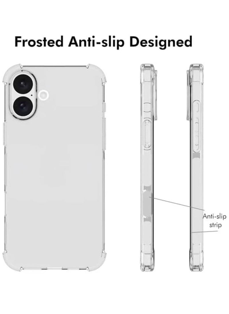 Raxoom iPhone 16 Plus Clear Back Air Cushion Case â€“ Soft Silicone, Shockproof, Anti-Scratch Protective Bumper Shell - Image 5