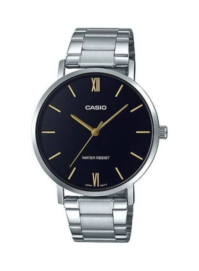CASIO Men's Stainless Steel Analog Watch MTP-VT01D-1BUDF - 40 mm