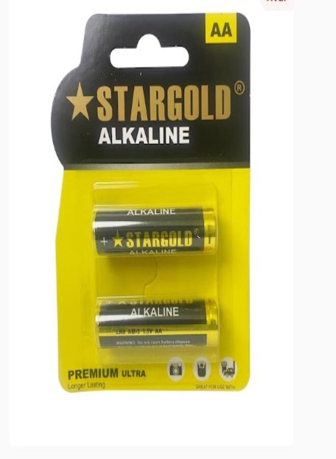 ستار جولد Stargold Alkaline Battery Aa LR6 am-3 1 5v Pack Of 10 1.5 V