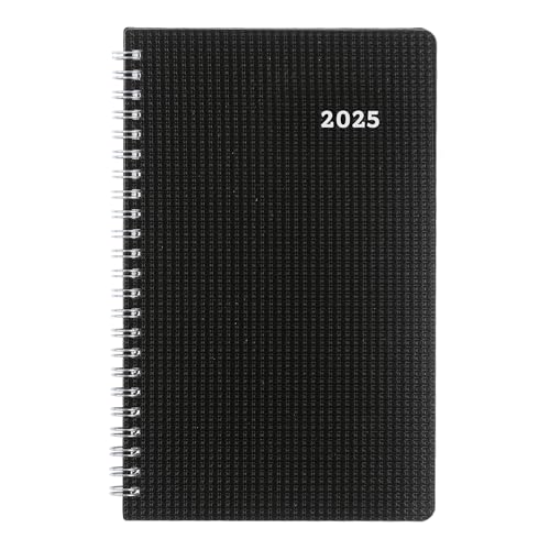 Brownline® 2025 DuraFlex Weekly Planner, Appointment Book, 12 Months, January to December, Twin-Wire Binding, 8" x 5", Black (CB75V.BLK-25) - Image 2