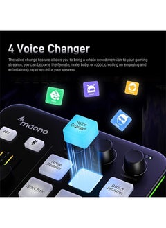 Maono MAONO Gaming Audio Mixer, Audio Interface with Pro-preamp, RGB, Bluetooth, 48V Phantom Power for Live Streaming, Podcasting, Content Create, Gaming Caster G1 NEO (Not for USB Mic)  - Image 3