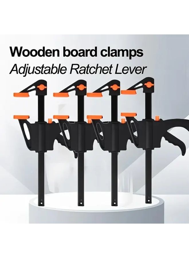 Heavy Duty Black Adjustable Woodworking Clamp With Quick Release Mechanism - Image 1