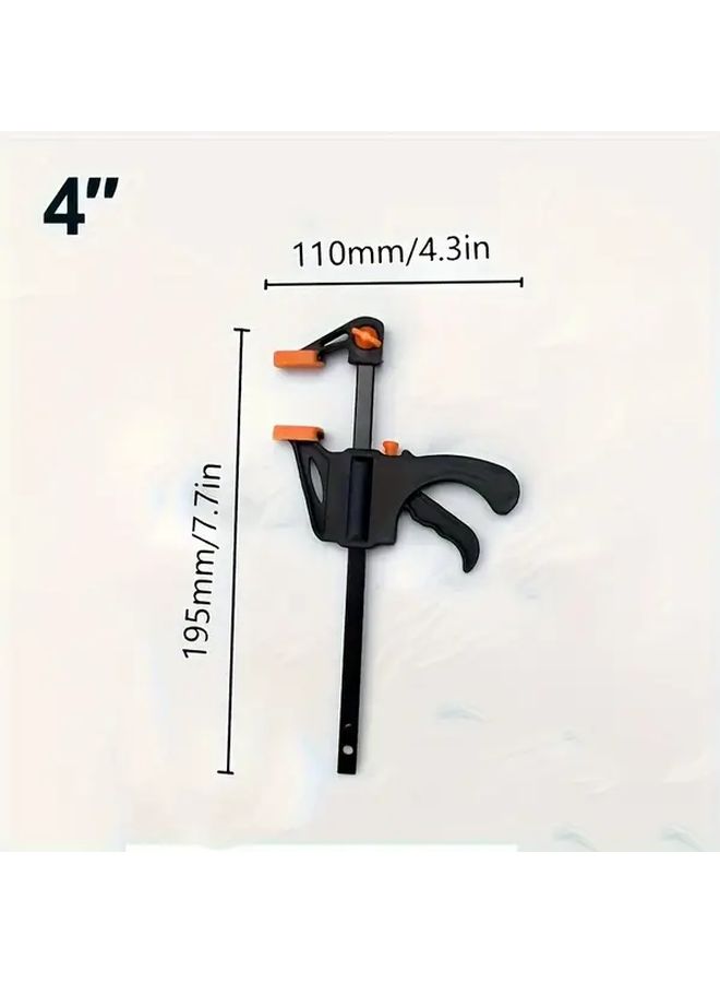 Heavy Duty Black Adjustable Woodworking Clamp With Quick Release Mechanism - Image 4