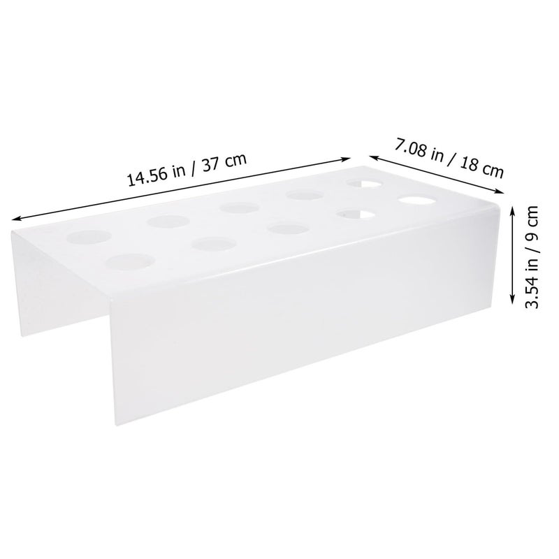 Acrylic Ice Cream Cone Holder Stand 10 Holes Display Rack Reusable For Home Commercial Use - Image 3