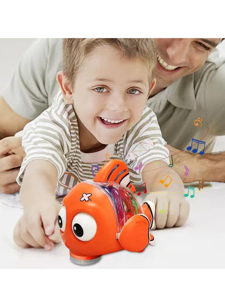 نيمو المتحركة مع الأضواء والموسيقى، لعبة مميزة تضيف المرح والتسلية لطفلكِ، مثالية لجعل كل لحظة مليئة بالمتعة والتفاعل!" - Image 4