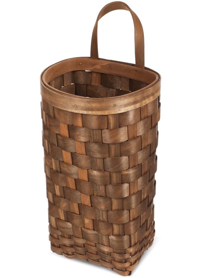 BESPORTBLE Mini Vintage Woven Wall Basket - Retro Flower & Kitchen Storage Hanging Holder for Small Sundries - Image 1