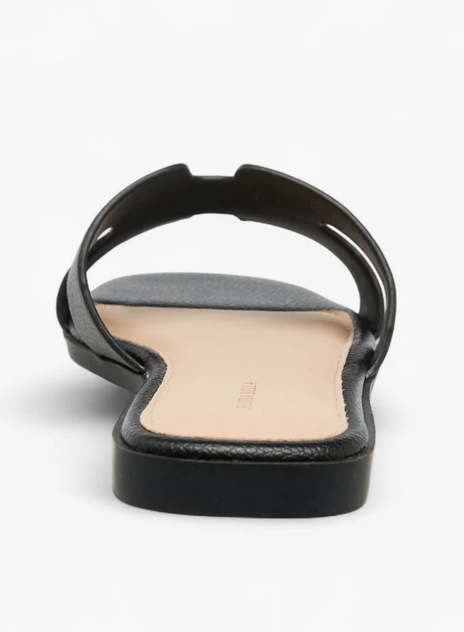 فلورا بيلا من شو إكسبرس Solid Slip-On Flat Sandals