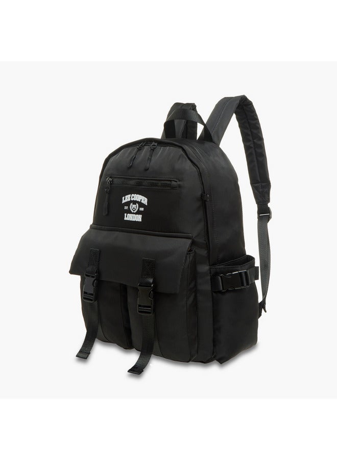 Lee Cooper Logo Print School Backpack And Pencil Pouch Set - Image 2