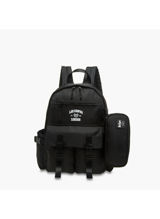 لي كوبر Unisex Logo Print School Backpack and Pencil Pouch set