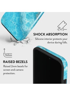 BURGA iPhone 14 Pro Max Case, 2 Piece Hard Shell + TPU Silicone Interior, Shock Absorption, All Port Accessible, Raised Bezel For Screen & Camera Protection, Never Fading HQ Print,Ocean Waves  - Image 5